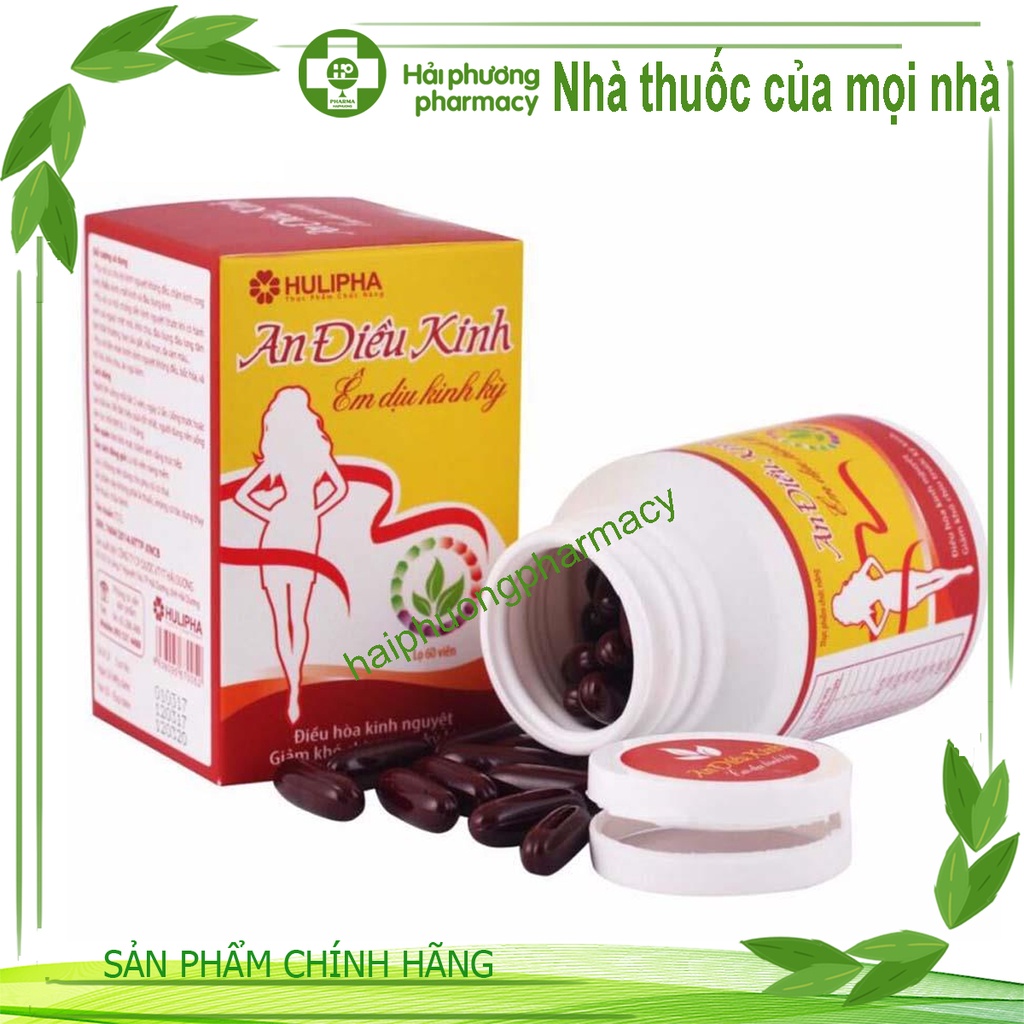 Kingrose An Điều Kinh điều hòa, giảm rối loạn kinh nguyệt từ thảo dược Lọ 60 viên King Rose từ cao ích mẫu