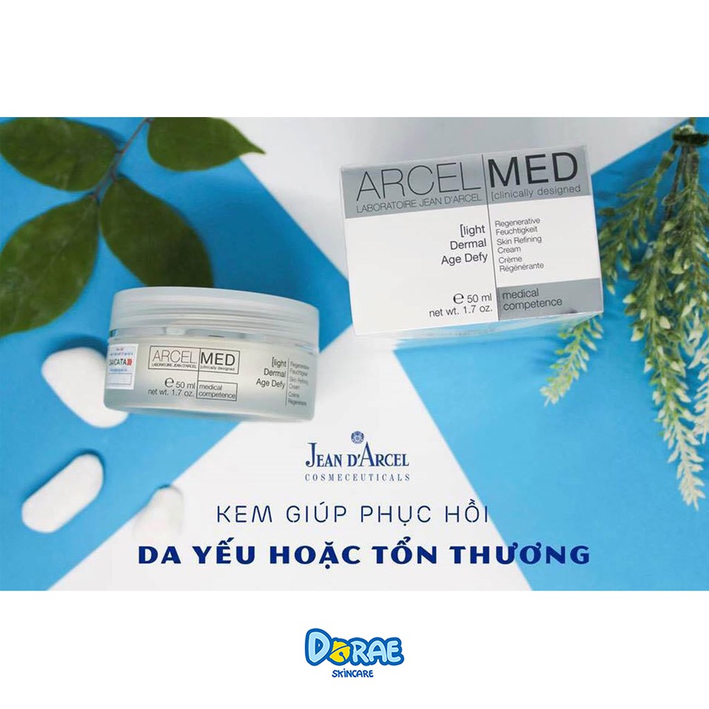 Siêu Cấp Chính Hãng ✅ Kem phục hồi da yếu và thương tổn sau lăn kim, laser Jean D’Arcel Dermal Age Defy [Light] 50ml