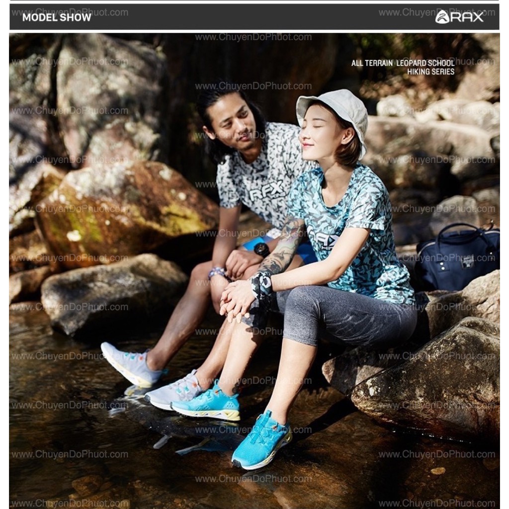 Giày Chạy Ultra Trail Mau Khô Thoát Nước Phượt Leo Núi Hiking Trekking Rax All Terrain 392