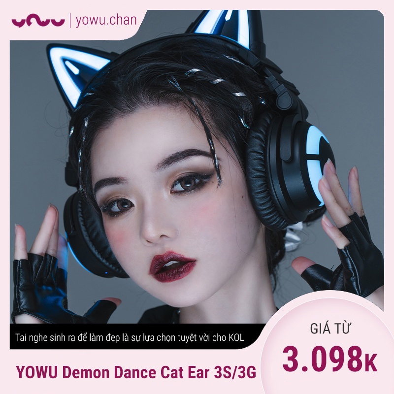  Tai Nghe Mèo Demon Dance YOWU với thiết kế độc đáo 