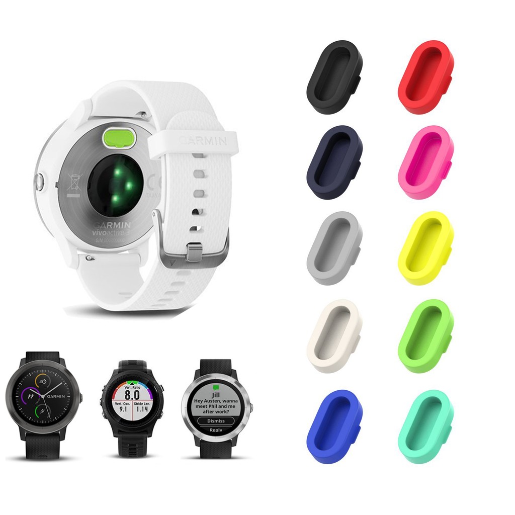 Bộ 10 Nút Silicon Chống Bụi Cho Cổng Sạc Đồng Hồ Thông Minh Garmin Vivoactive 3