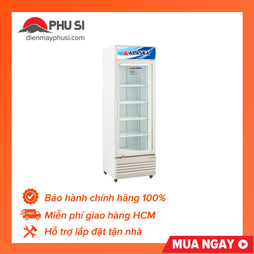 [Mã ELMS5TR giảm 5% đơn 5TR] [Chỉ giao HCM] Tủ Mát Alaska LC-633H