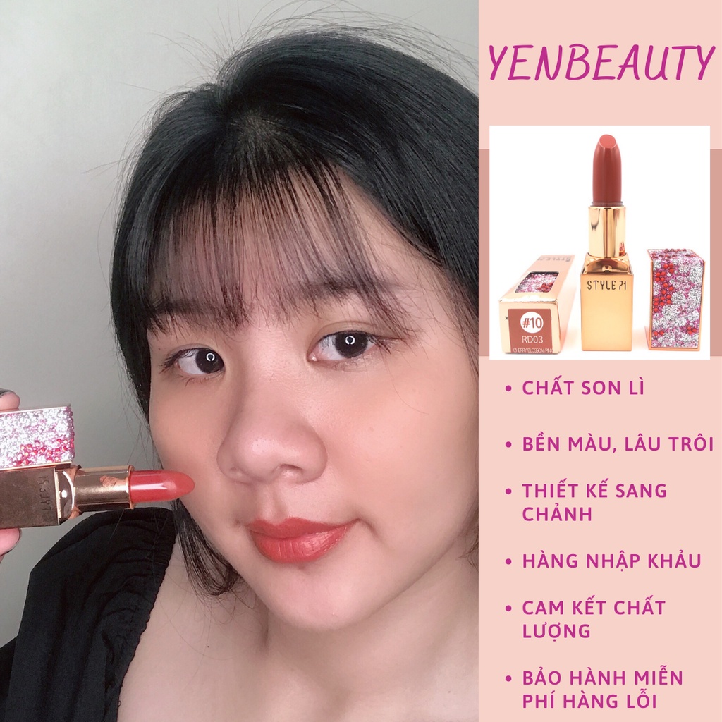 Son môi chính hãng hàn quốc style 71, son lì không trôi dưỡng ẩm mềm môi