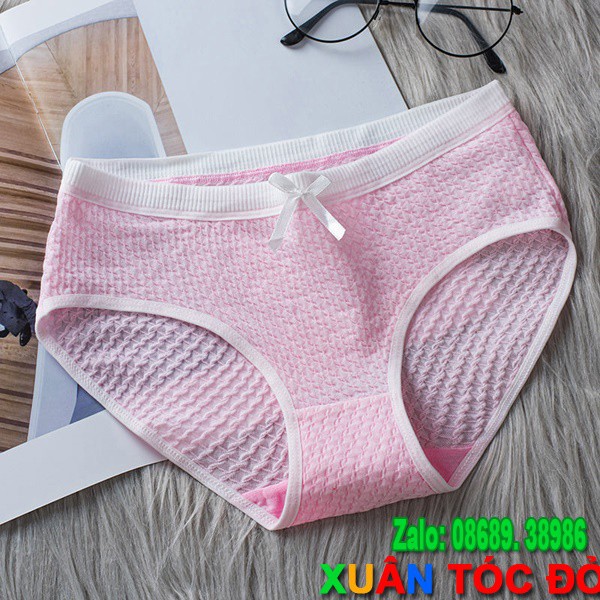 [Mã WASTDEP giảm 5K đơn bất kì] SỈ ZALO RẺ HƠN NHIỀU_ Quần Lót 10 Màu Nơ Thông Hơi Mới Mềm Mịn Đẹp H012