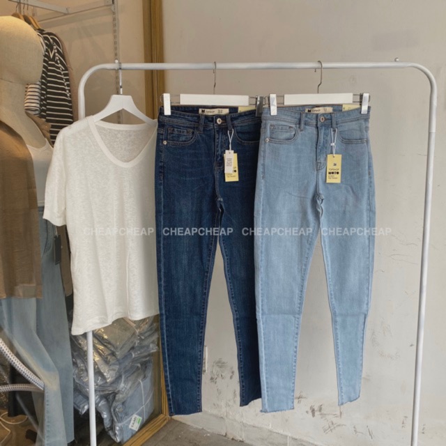 QUẦN SKINNY lai cắt 2 màu