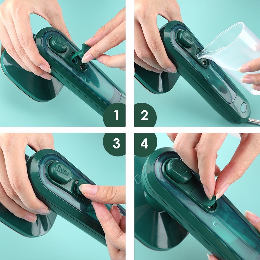 Bàn là hơi nước cầm tay mini TACHI STORE nhỏ gọn tiện lợi dễ dàng mang đi du lịch ủi phẳng quần áo nhiều tư thế