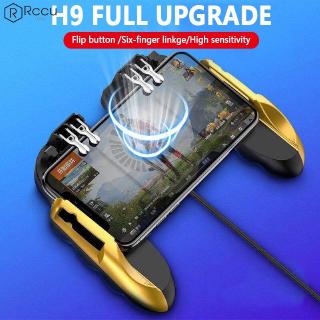 6.5 inch h9 Six Finger Plug-In Mobile Phone Radiator Controller Joystick Trigger Game Shooter Pubg Ⓡ