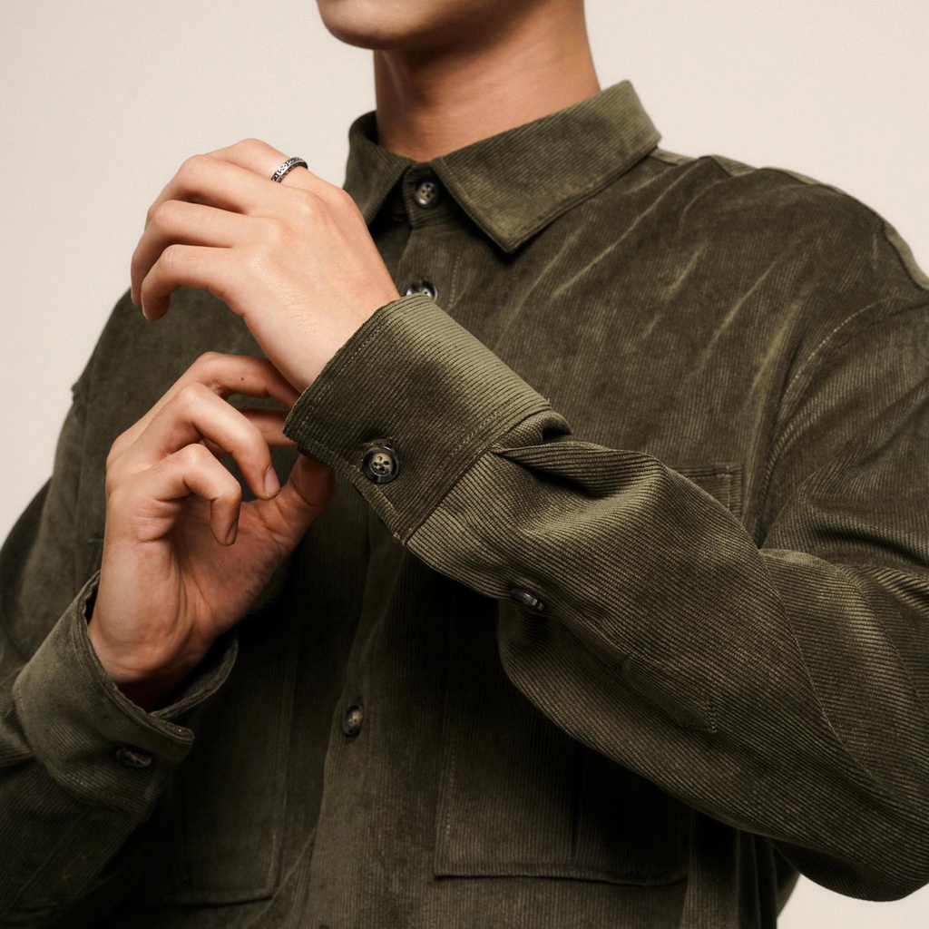 Áo Sơ Mi Dài Tay Cổ Đức Nam Nhung Tăm UNICUS Pierre Shirt | BigBuy360 - bigbuy360.vn