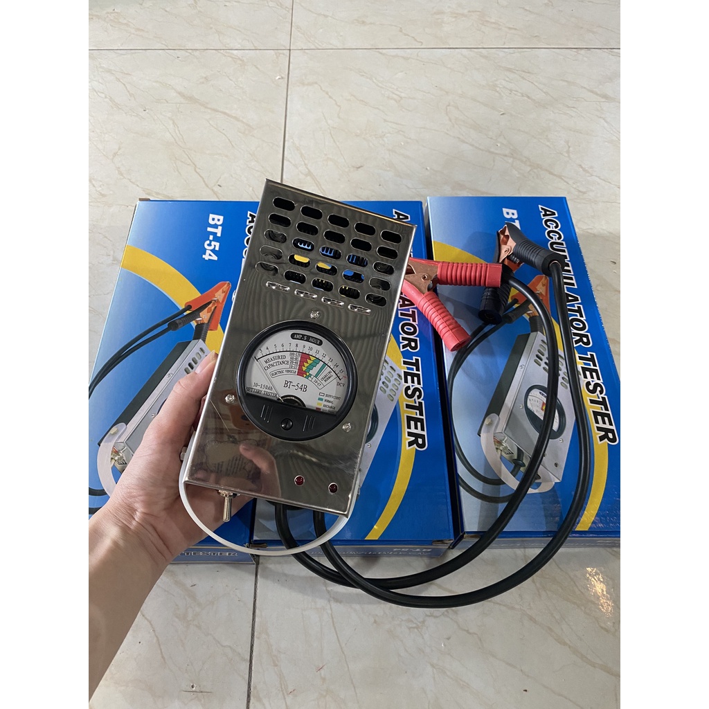 Dụng Cụ Kiểm Tra Bình ắc quy BT54 ALONGTOOL, kiểm tra sống chết ắc quy xe máy, xe điện , ô tô 5AH-150AH