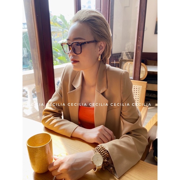 AZURA blazer by CECILIA - Màu nâu tây