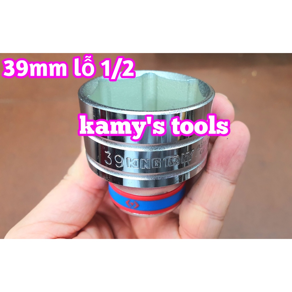 Đầu tuýp đầu khẩu 39mm 1/2 inch Kingtony mở nồi xe tay ga model 433539M