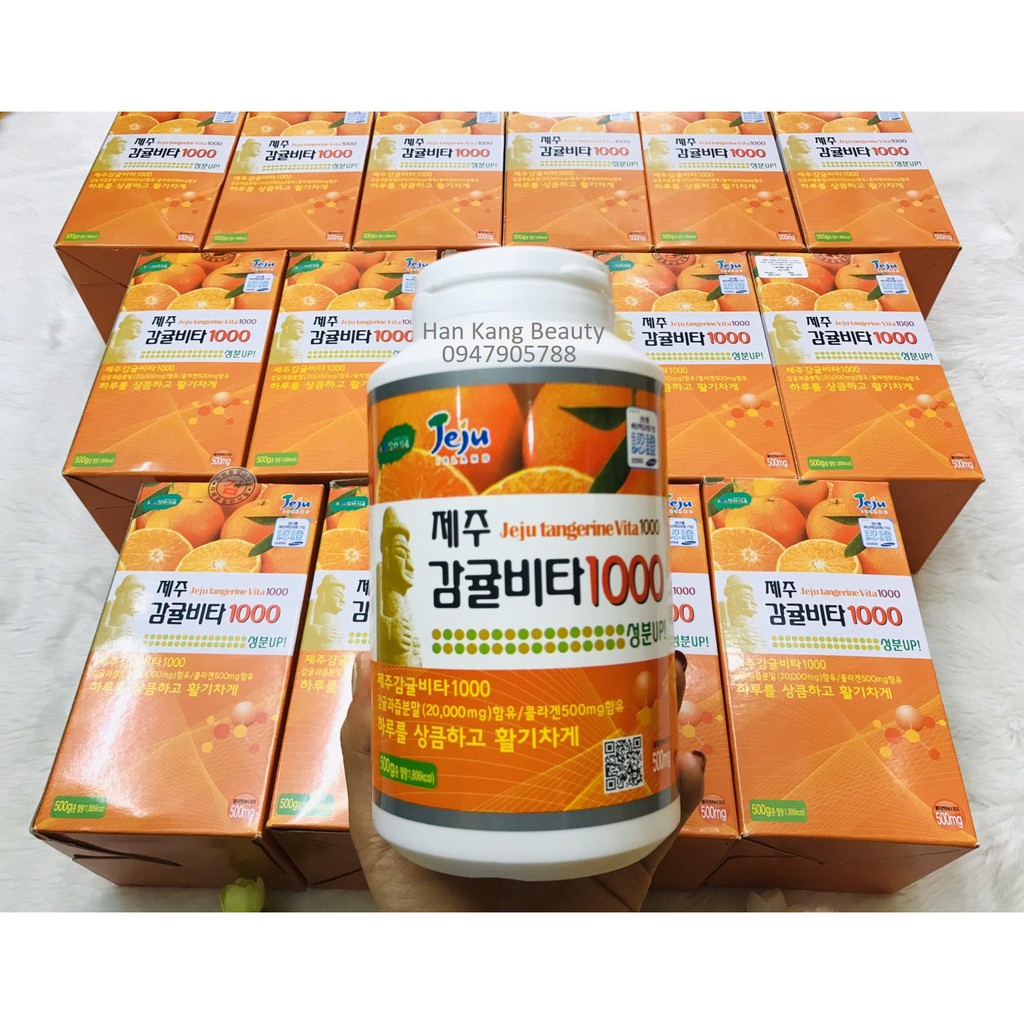 [Date 3.2022]Viên ngậm Vitamin C Jeju Tangerine Plus Hàn Quốc tăng cường sức đề kháng ( Hộp 500g) | BigBuy360 - bigbuy360.vn