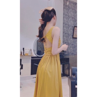 váy maxi hở lưng