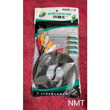 (1.5m/3m/5m/10m) Dây AVRCA 3 ra 3 đen loại tốt