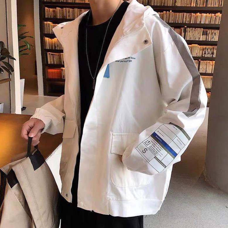 Áo khoác kaki túi hộp unisex form rộng Phản Quang nam nữ phong cách việt