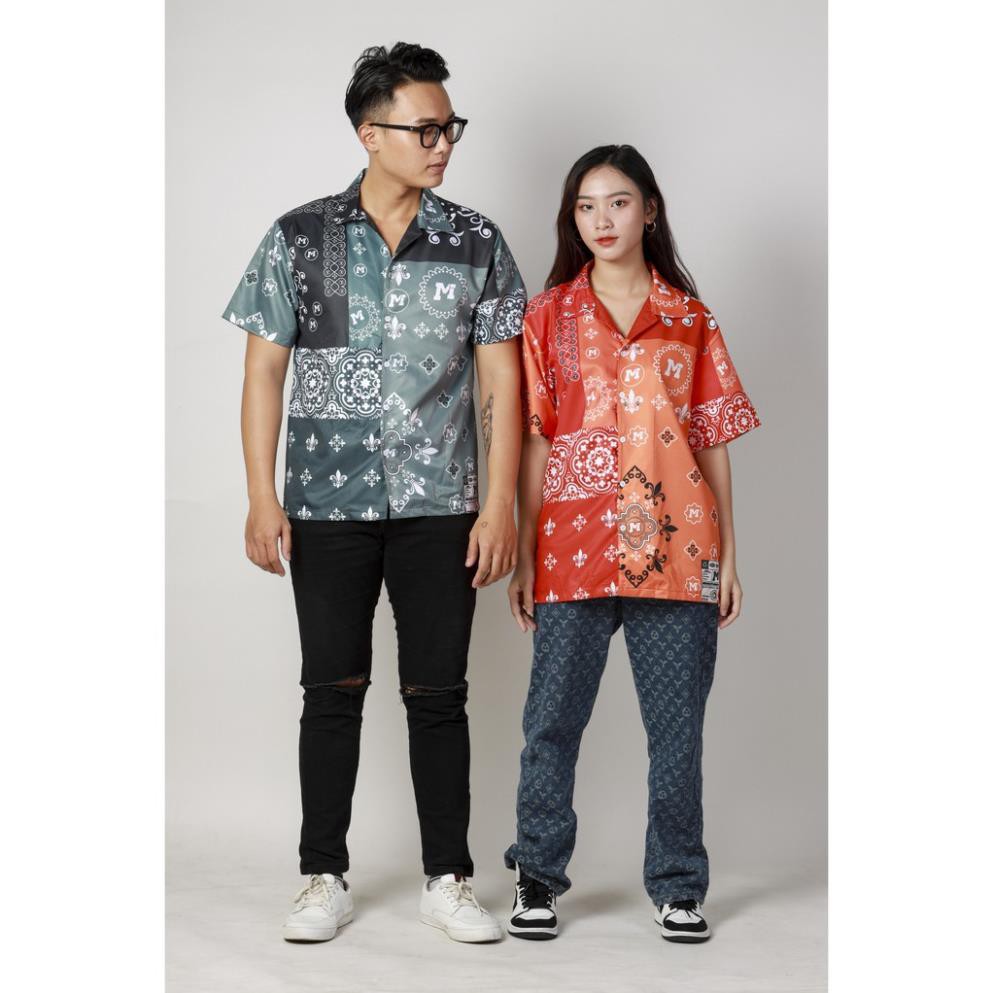 Áo Sơ Mi Nam Nữ Tay Ngắn Form Rộng Kiểu Đẹp Thời Trang Phong Cách Hàn Quốc Local Brand M Midori