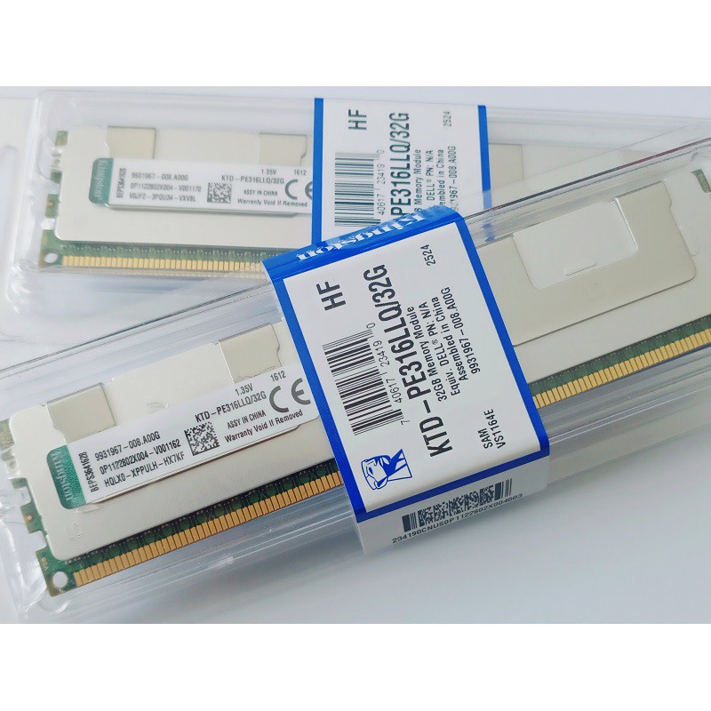  RAM SERVER 32GB DDR3L 1600Mhz ECC LRDIMM Ram New chính hãng Kingston, bảo hành 3 năm