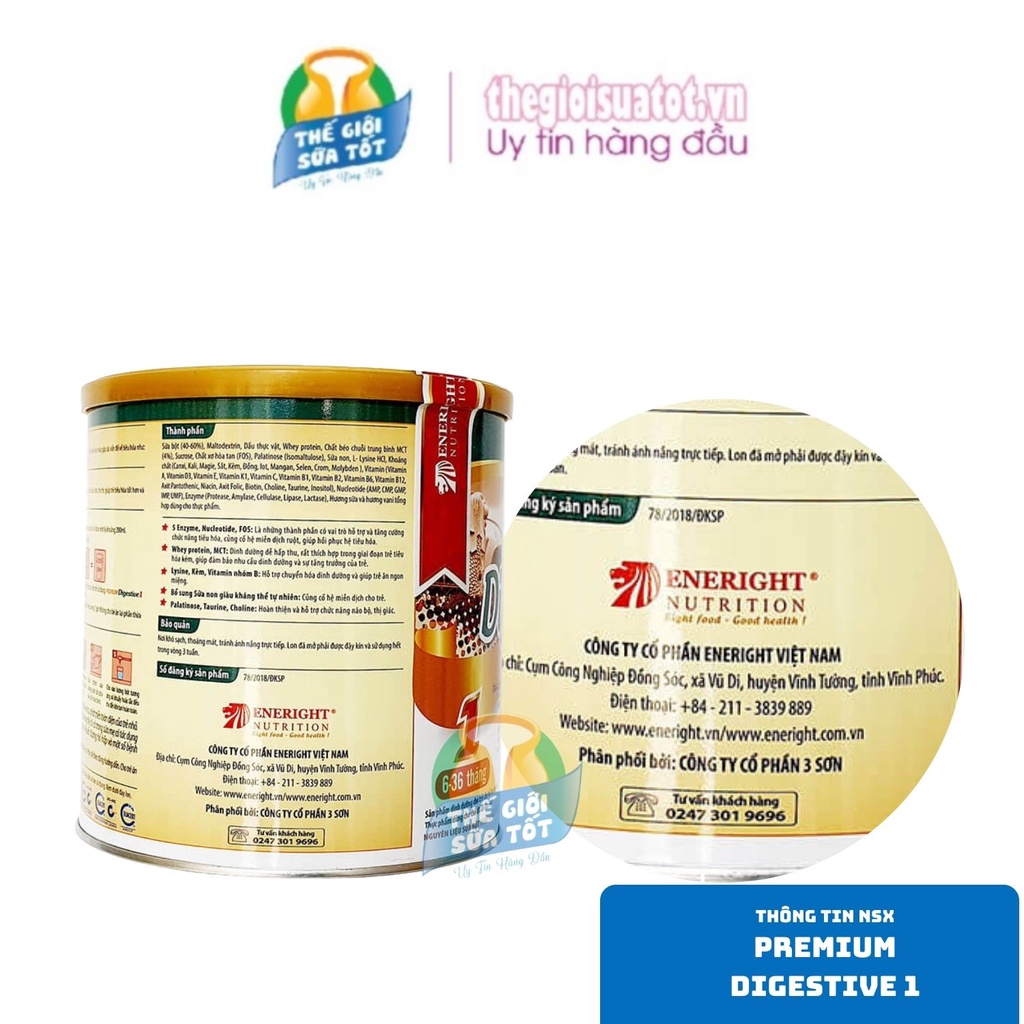 Sữa Premium Digestive 1 loại 700g