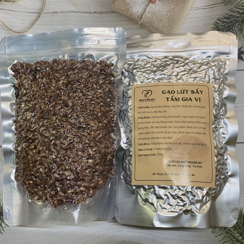 Gạo Lứt Rang Rong Biển Giòn Túi 250gr Beorganic Hỗ Trợ Ăn Kiêng, Giảm Cân