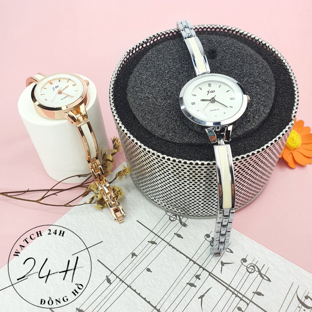Đồng hồ nữ JW26 dây kim loại không gỉ mặt tròn sang trọng, ôm tay tôn dáng các bạn nữ | BigBuy360 - bigbuy360.vn