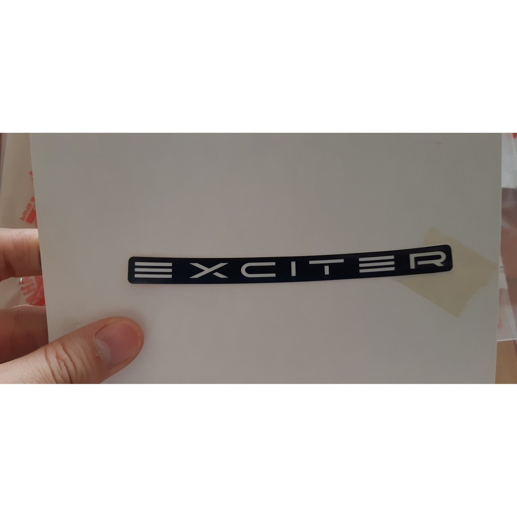 Tem chữ "Exciter" zin chính hãng Yamaha