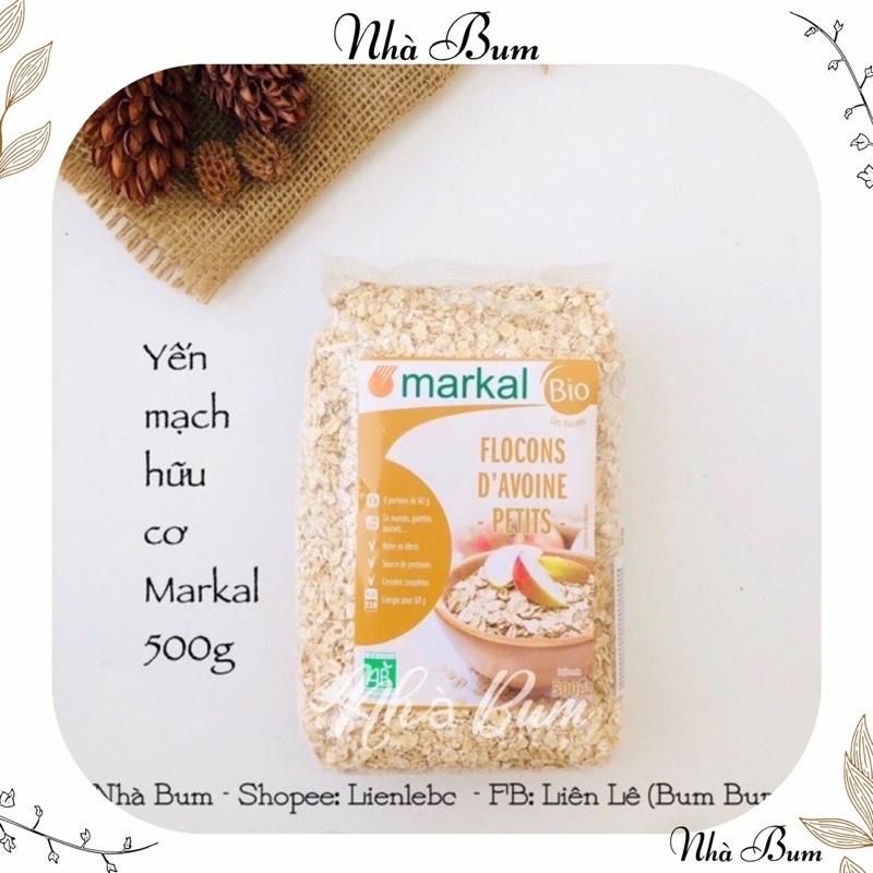 Yến mạch hữu cơ Markal 100g - 500g - Nhà Bum
