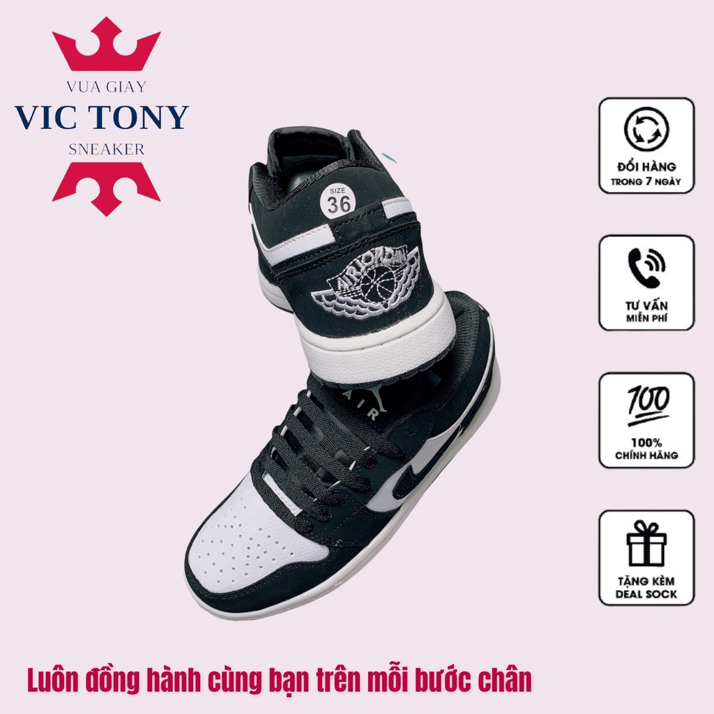 [XẢ DỊCH] Giày 𝐉𝐨𝐫𝐝𝐚𝐧 1 low panda màu đen trắng nam nữ, Giày JD1 low panda bản đẹp màu đen trắng basic full box bill | BigBuy360 - bigbuy360.vn