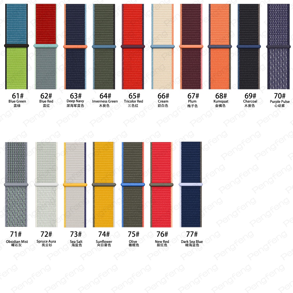 Dây đeo nylon thể thao thích hợp cho đồng hồ iWatch series 7 6 SE 5 4 3 21 44mm 40m 42mm 38mm 45mm