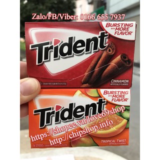Kẹo cao su Trident Cinamon Twist - Vị quế