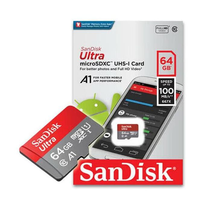 Thẻ Nhớ Sandisk ULTRA CLASS 10 32GB MICRO SD 64gb