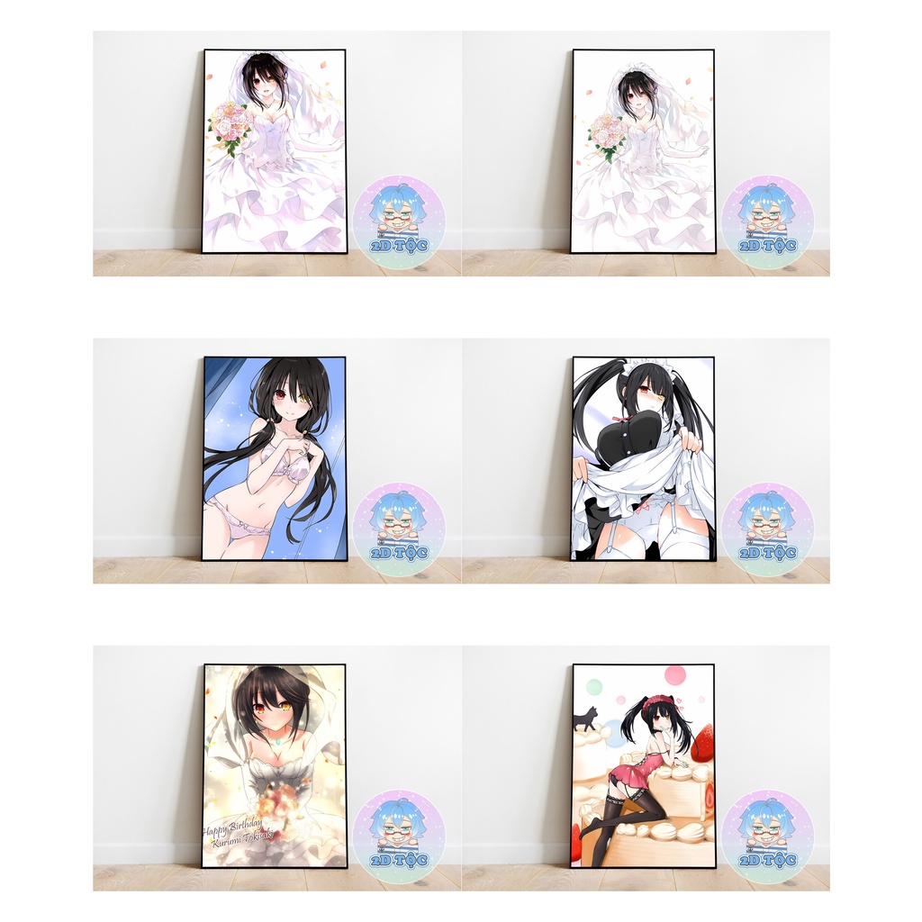 TRANH POSTER A3 TOKISAKI KURUMI (2) ANIME MANGA DATE A LIVE CHẤT LIỆU GIẤY CAO CẤP - 2D TỘC SHOP