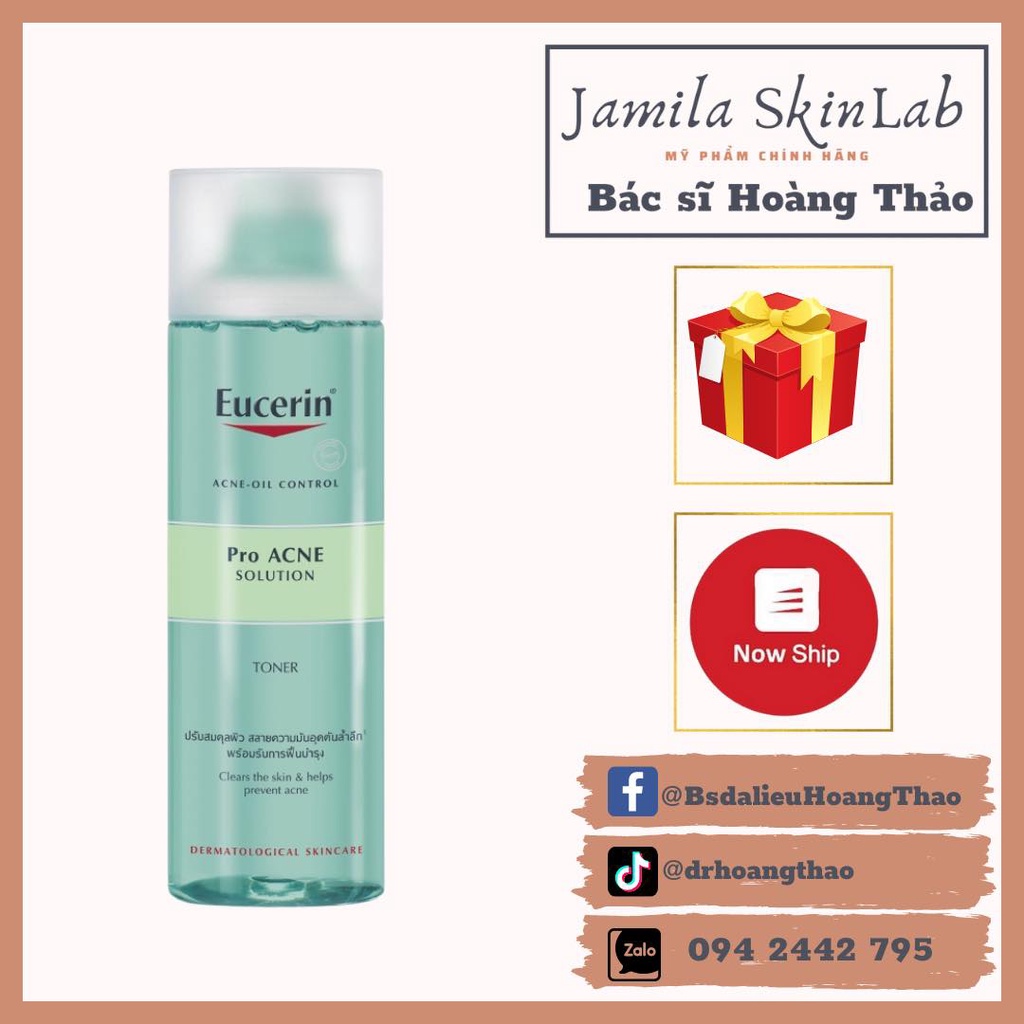 Toner Eucerin Pro Acne Solution Toner cho Da Mụn (200ml)