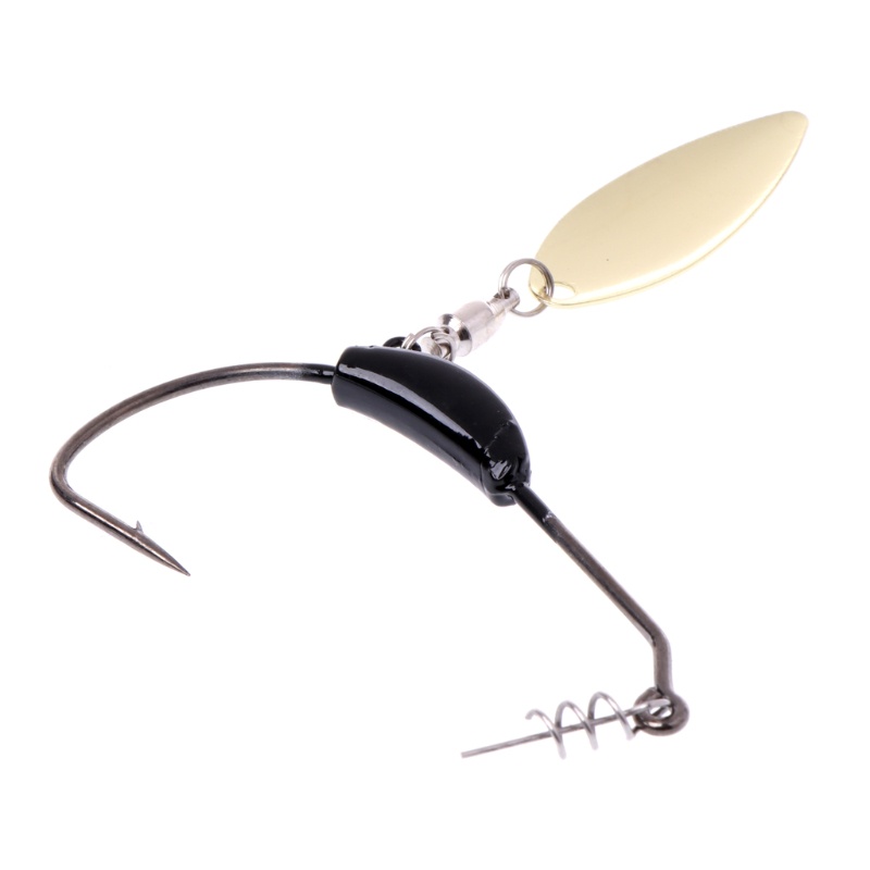 Mồi câu cá giả bằng kim loại gắn móc câu tiện dụng