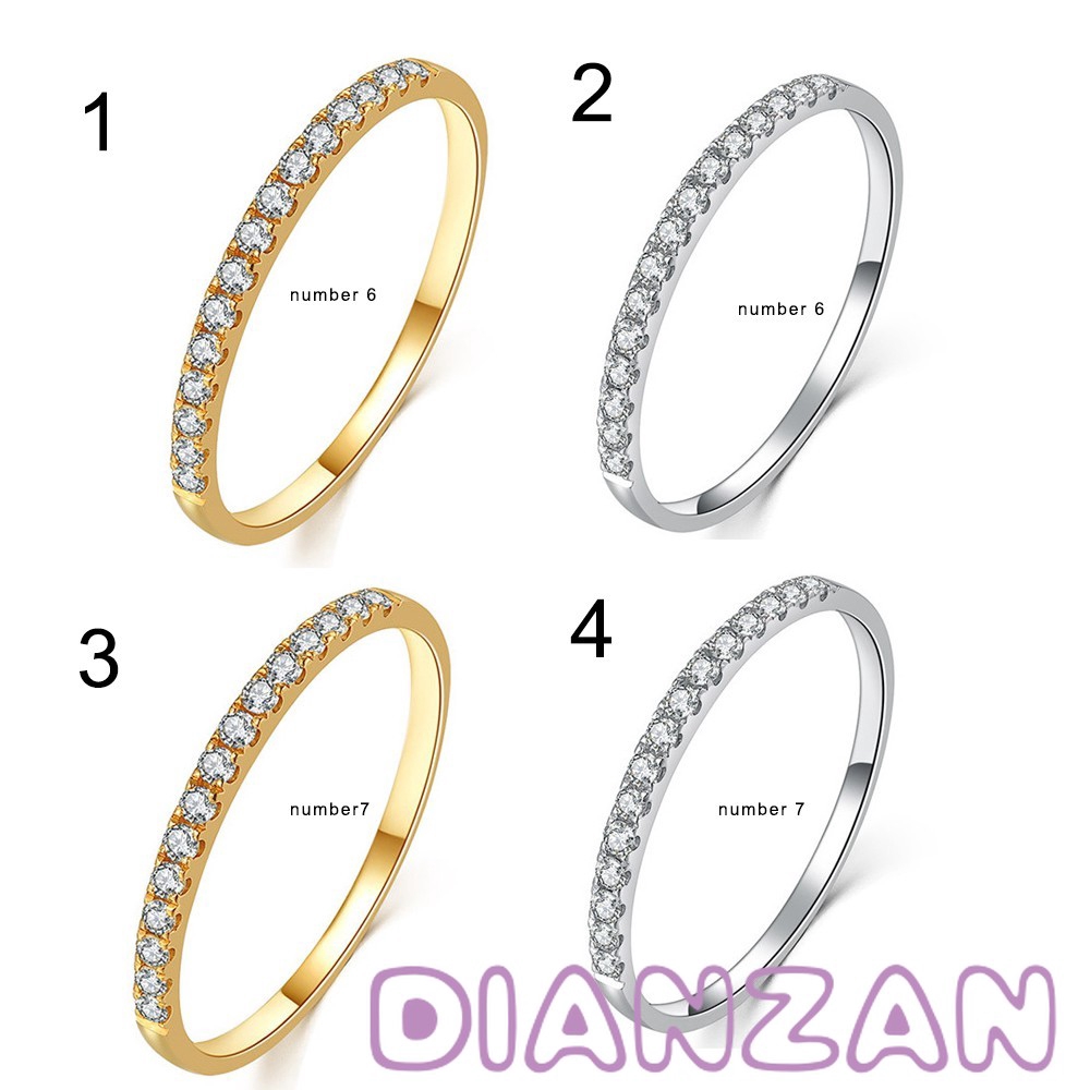 Nhẫn Bạc 925 Mặt Tròn Đính Đá Zircon Phong Cách Hàn Quốc