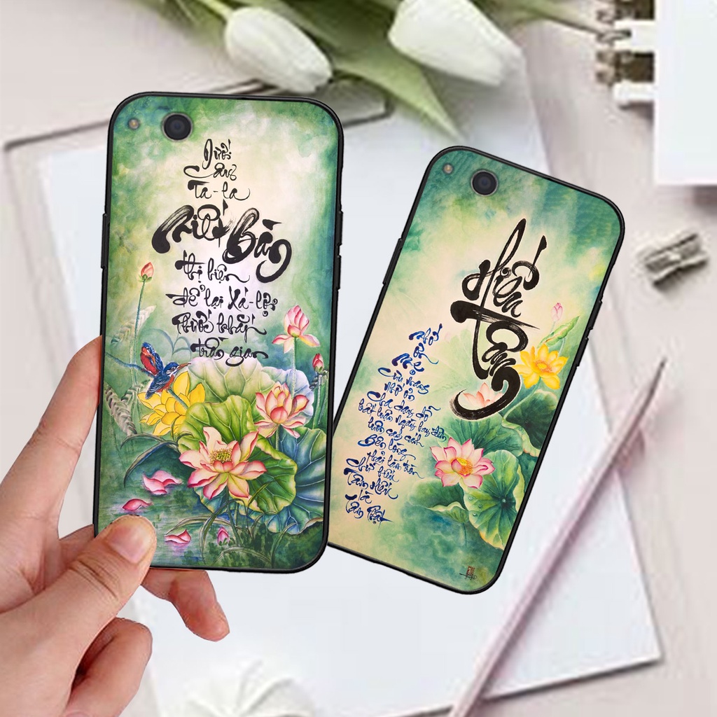 Ốp Xiaomi Redmi 4A / 5A / 6A bộ hình thư pháp an nhiên , tâm an sang trọng cao cấp