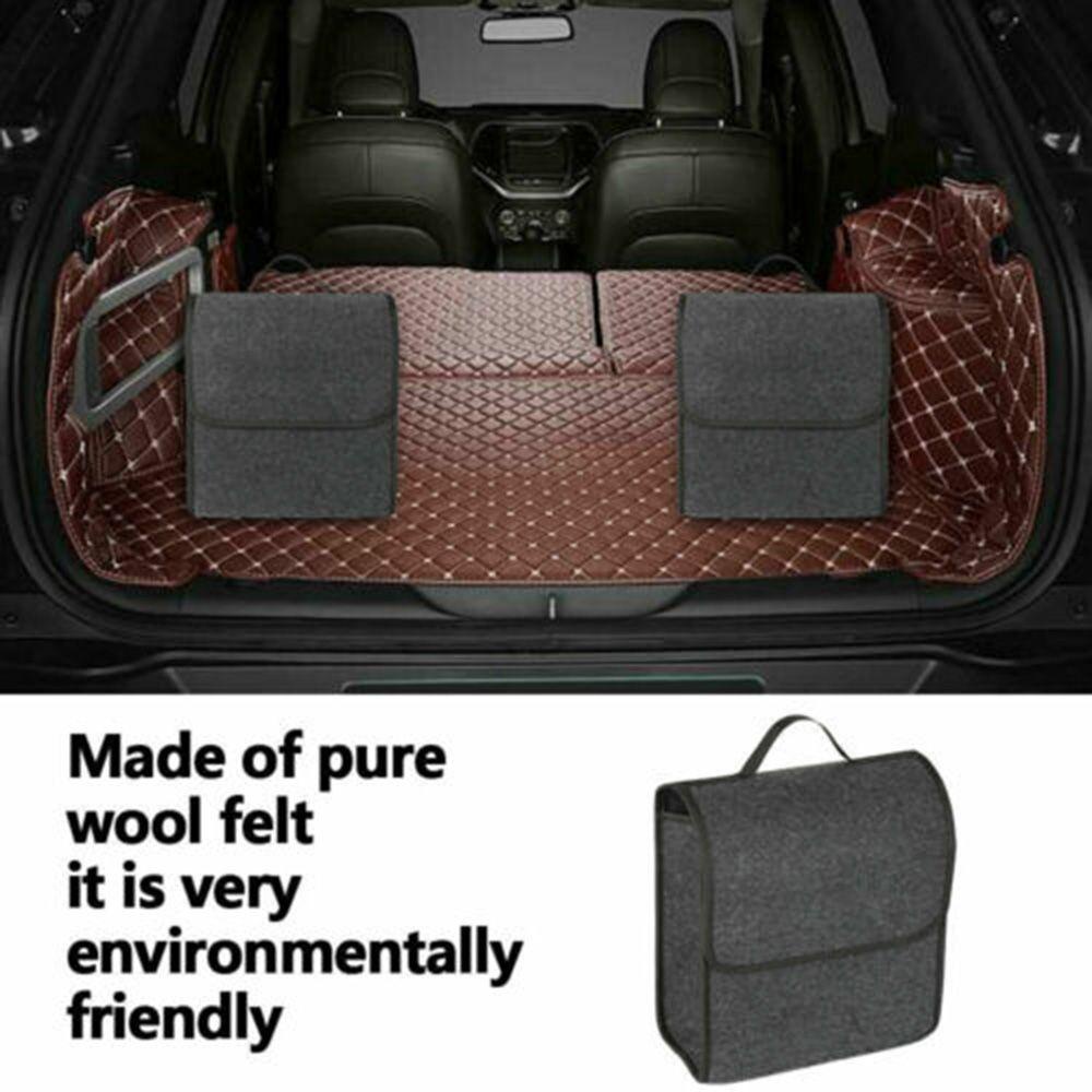 MYRONGVN Hộp Đựng Vật Dụng Sắp Xếp Gọn Gàng Mềm Mại Cho Xe Hơi