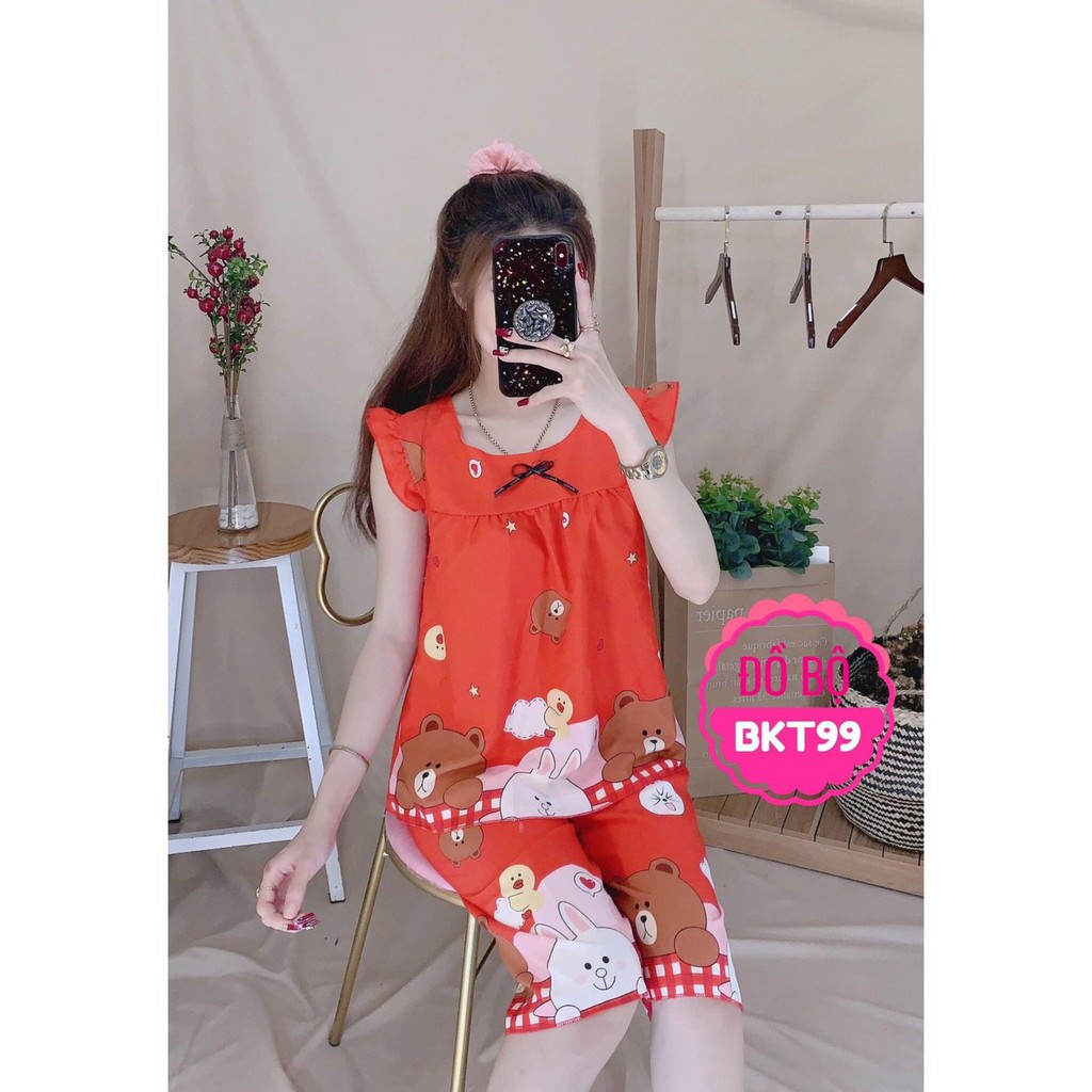 SET BỘ LỬNG VẢI LỤA HÀN SIÊU XỊN MỀM MẠI SIÊU MÁT FREESIZE DƯỚI 53kg [GIAO ĐÚNG MÀU, MẪU HOẠT HÌNH NGẪU NHIÊN] | BigBuy360 - bigbuy360.vn