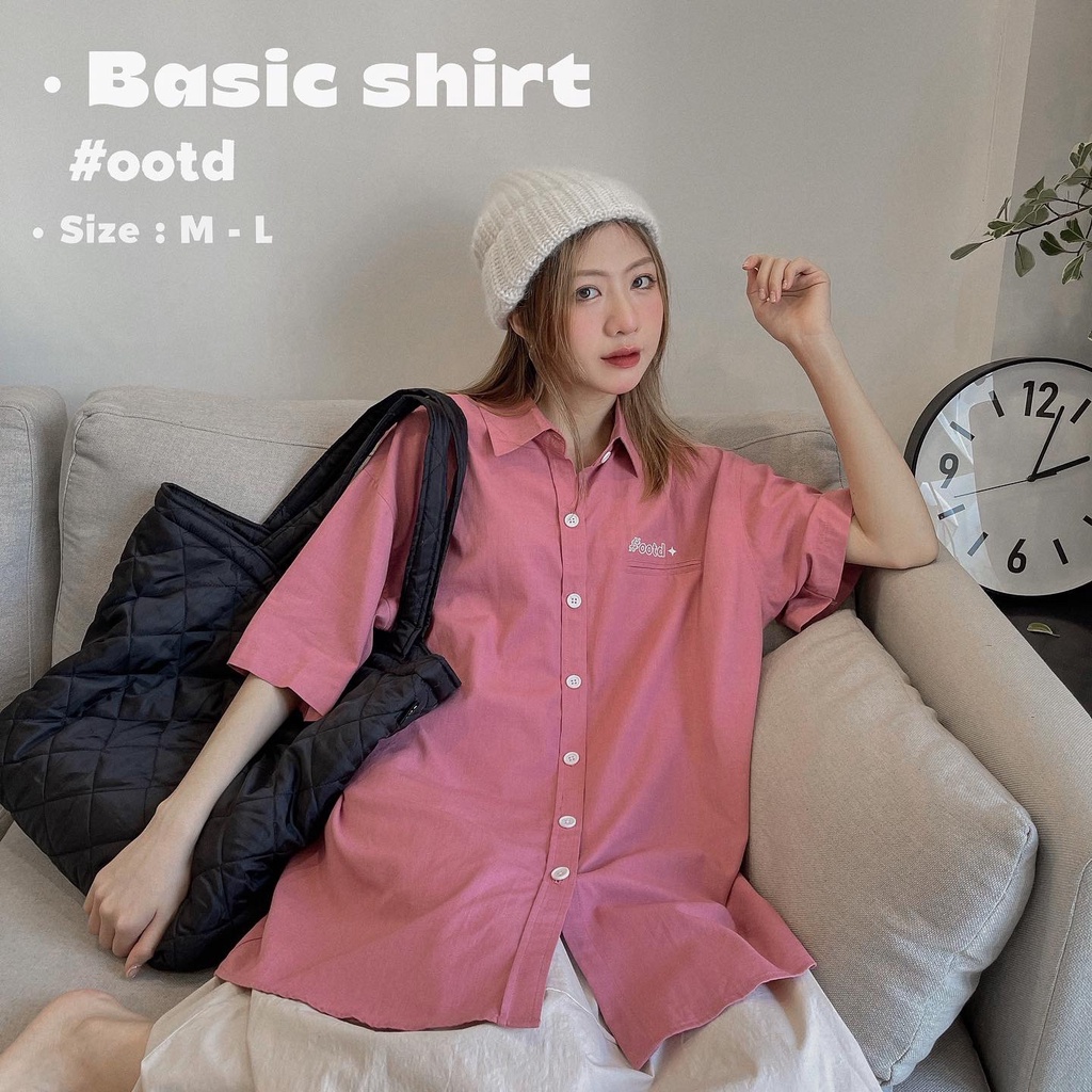 [Mã 2611THTRANG100K hoàn 10% xu đơn 99K] ÁO "Basic Shirt" OOTD | BigBuy360 - bigbuy360.vn