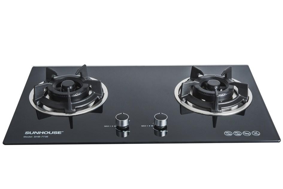Bếp gas âm kính Sunhouse SHB7736 MỚI 100% +TẶNG DÂY DẪN GAS - Bảo hành 2 năm chính hãng