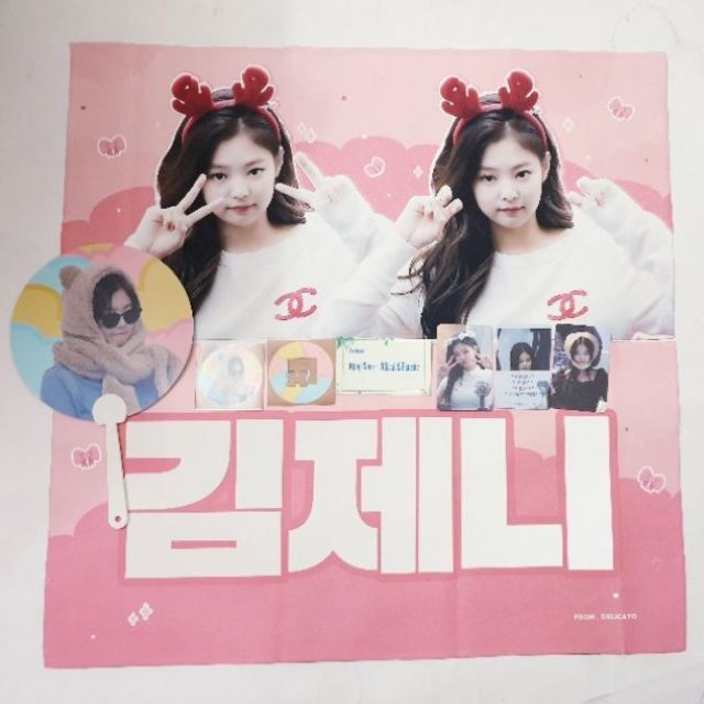 Sẵn Hàng fansite Blackpink slogan banner vải cầm tay, slogan vải