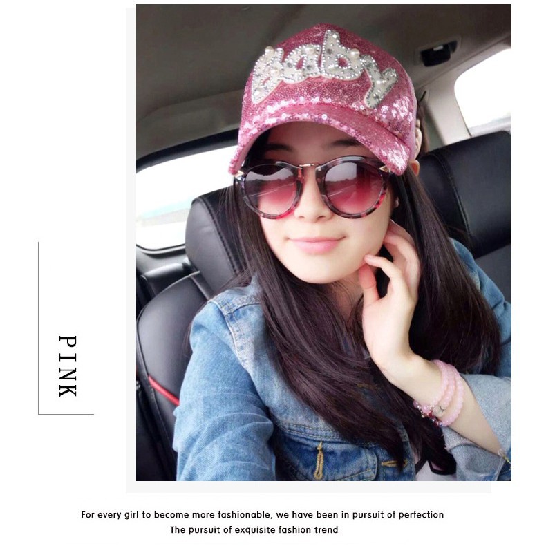 NÓN KẾT NỮ BABY ĐÍNH KIM SA LẤP LÁNH 702