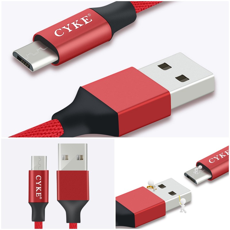Dây sạc nhanh 2.4 A USB Micro cáp sạc tốt lightning USB và chuẩn Type C