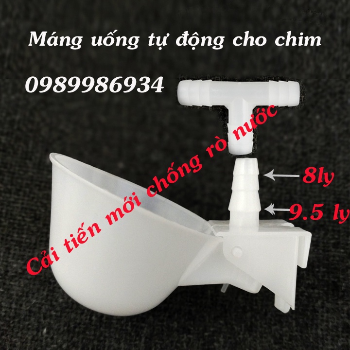 Máng uống tự động cho chim câu, chim cút loại nhựa dẻo bền đẹp