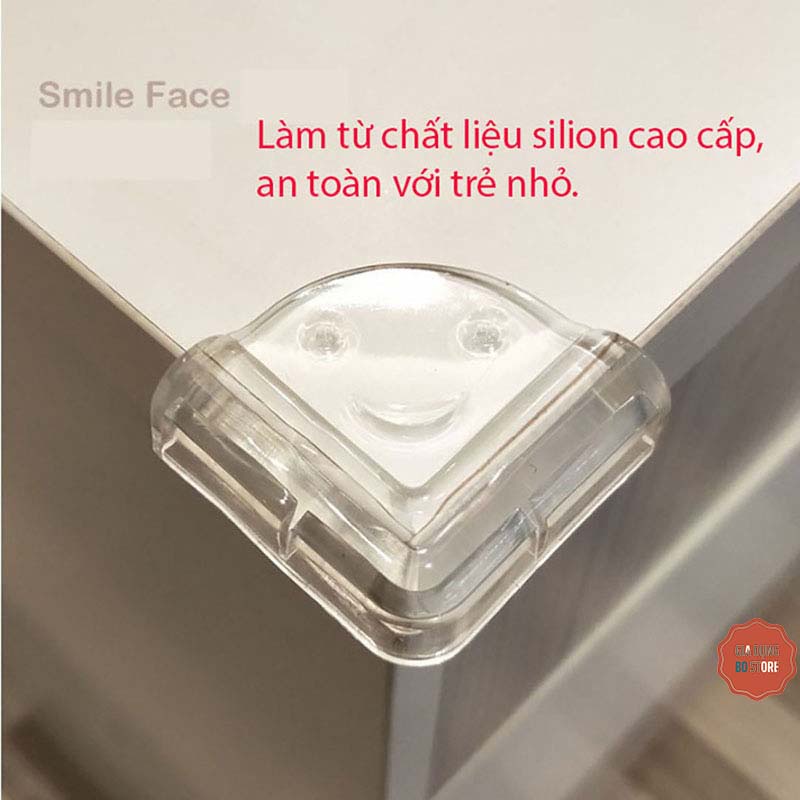 Miếng silicon bịt góc cạnh bàn 2 dạng vuông, tròn ( BỌC GÓC BÀN )