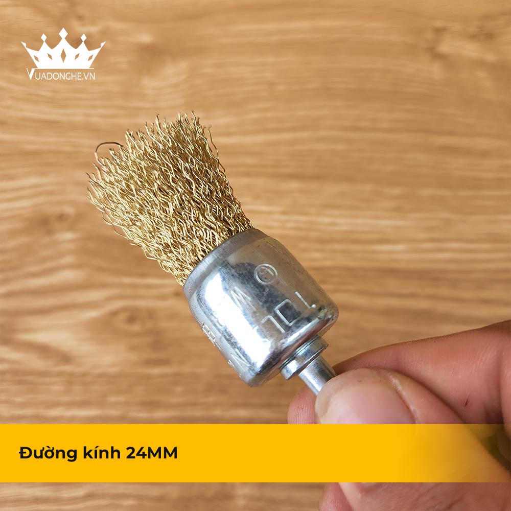 Chén Cước Đánh Gỉ, Chổi Cước Đồng Đánh Gỉ Tolsen Nhiều Size 24/50/75/100mm Chính Hãng - Vua Đồ Nghề