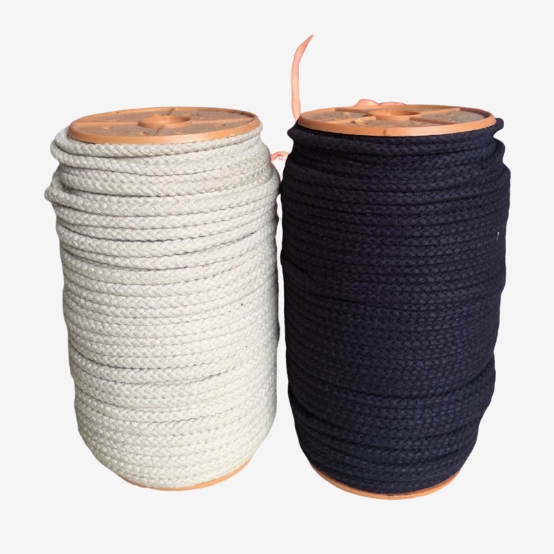 20 mét - Dây cotton 4mm mắc na lõi gộp siêu chắc dùng làm macrame, trang trí, thời trang, căng lều, dây phơi