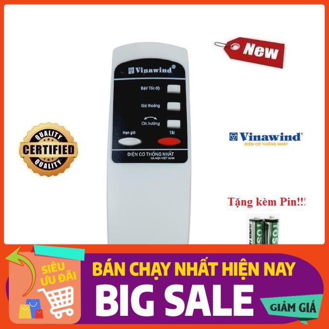 Điều khiển quạt Vinawind các dòng quạt cây treo tường QTT400X QD- Hàng tốt Tặng kèm Pin