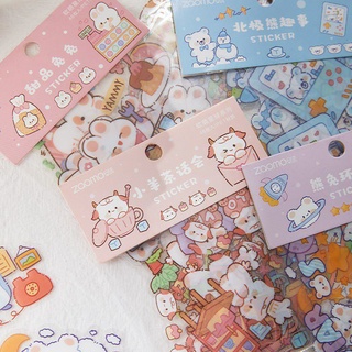 Set 50 Miếng Hình Dán Trang Trí Sổ Dễ Thương