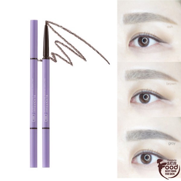 Chì Kẻ Mày Ngang Nét Mảnh, Lâu Trôi Black Rouge Half-Hard Drawing Master Eyebrow 0.07g