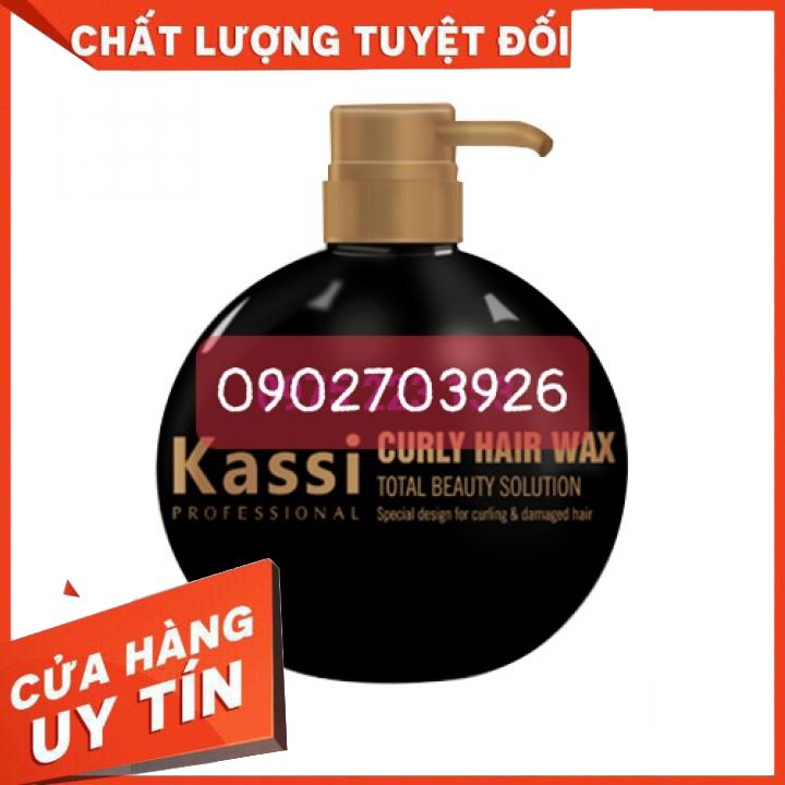 Wax tạo kiểu tóc xoăn Kassi Total Beauty Solution 250ml( màu đen) giữ nếp tóc uấn mềm -vào lọn tự nhiên-không bết -dưỡng